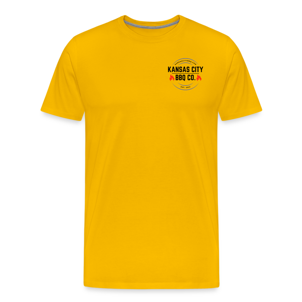 Kansas City BBQ Company shirt - sun yellow