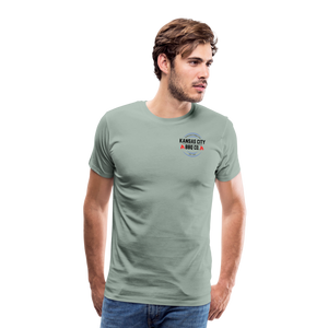 Kansas City BBQ Company shirt - steel green