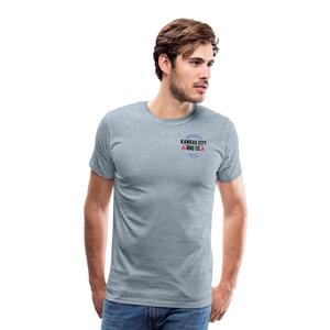 Kansas City BBQ Company shirt - heather ice blue