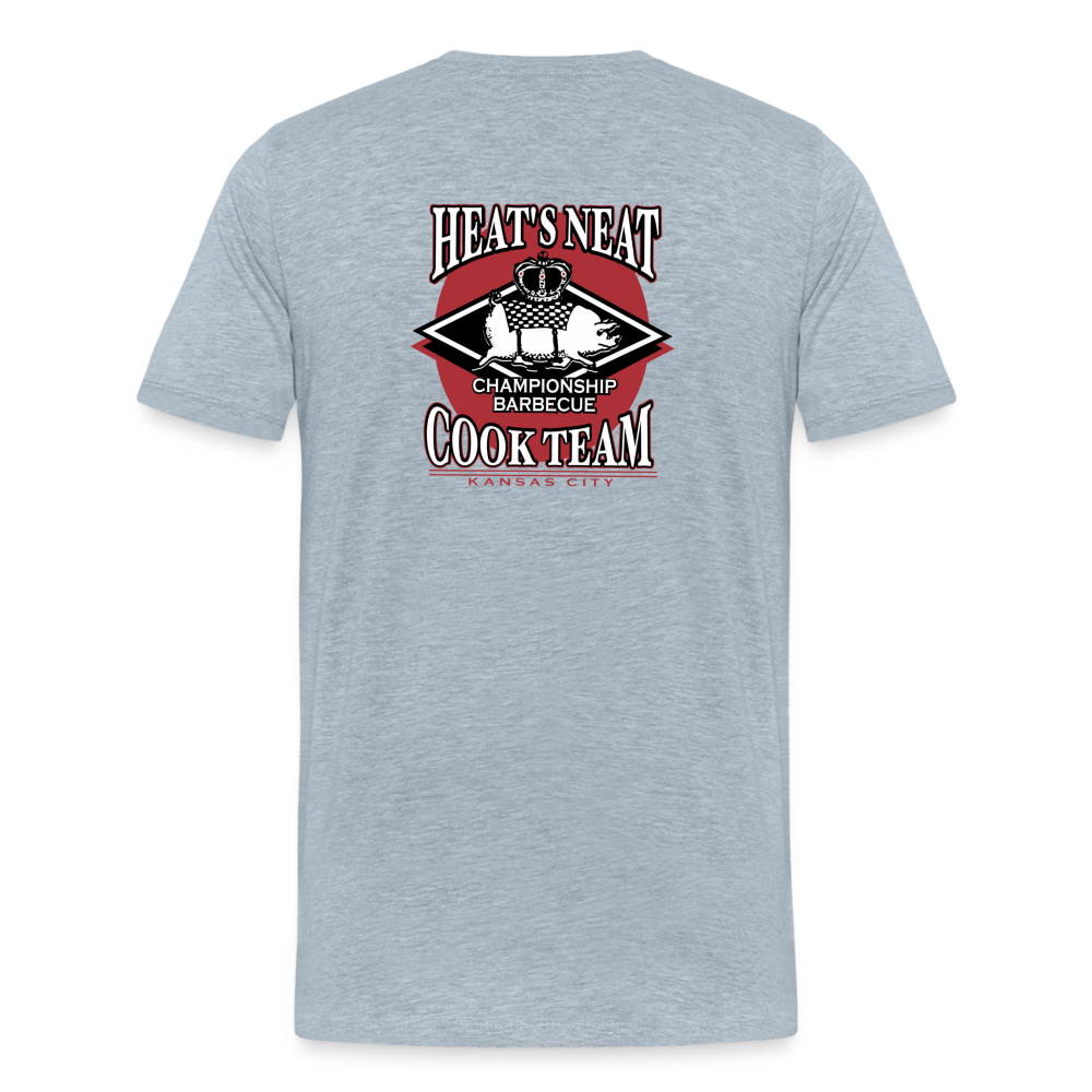 Kansas City BBQ Company shirt - heather ice blue